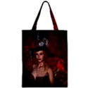 Beautiful Fantasy Women With Floral Elements Zipper Classic Tote Bag View1