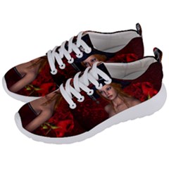 Beautiful Fantasy Women With Floral Elements Men s Lightweight Sports Shoes