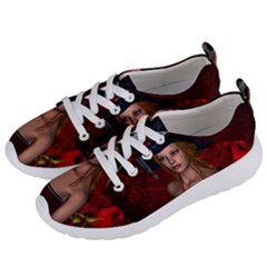 Beautiful Fantasy Women With Floral Elements Women s Lightweight Sports Shoes