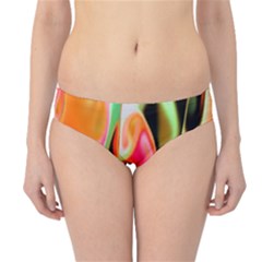 Catch The Waves Smoky Red Orange Haze  Hipster Bikini Bottoms by flipstylezfashionsLLC