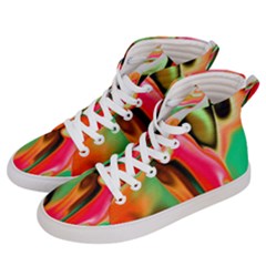 Catch The Waves Smoky Red Orange Haze  Men s Hi-top Skate Sneakers by flipstylezfashionsLLC