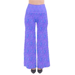 Purple Floral Palazzo Pants by 1dsignmovesu