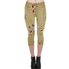 Pattern Abstract Art Capri Leggings 