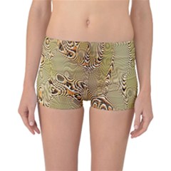 Pattern Abstract Art Reversible Boyleg Bikini Bottoms