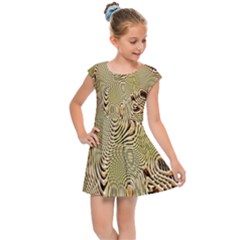 Pattern Abstract Art Kids Cap Sleeve Dress