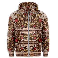 Roses Floral Wallpaper Flower Men s Zipper Hoodie