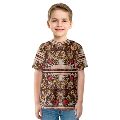 Roses Floral Wallpaper Flower Kids  Sport Mesh Tee by Nexatart