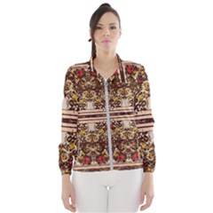 Roses Floral Wallpaper Flower Windbreaker (women)