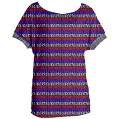 French Revolution Typographic Pattern Design 2 Women s Oversized Tee