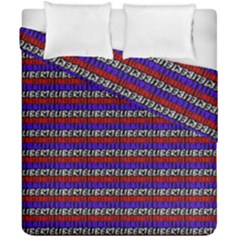 French Revolution Typographic Pattern Design 2 Duvet Cover Double Side (california King Size) by dflcprints