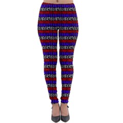 French Revolution Typographic Pattern Design 2 Lightweight Velour Leggings by dflcprints