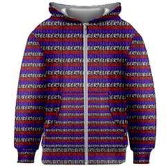 French Revolution Typographic Pattern Design 2 Kids Zipper Hoodie Without Drawstring by dflcprints