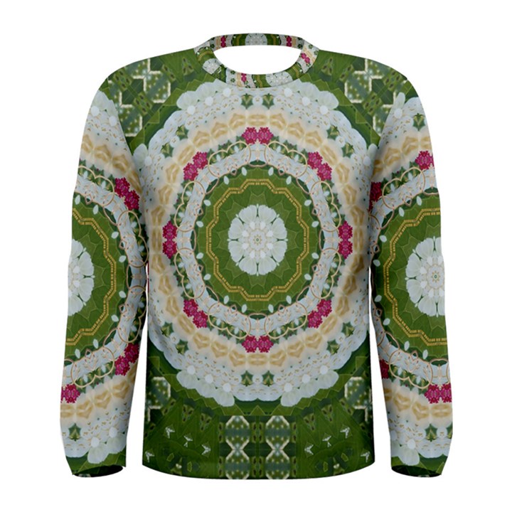 Fantasy Jasmine Paradise Love Mandala Men s Long Sleeve Tee