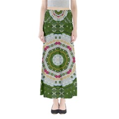 Fantasy Jasmine Paradise Love Mandala Full Length Maxi Skirt by pepitasart