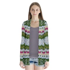 Fantasy Jasmine Paradise Love Mandala Drape Collar Cardigan by pepitasart