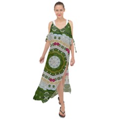 Fantasy Jasmine Paradise Love Mandala Maxi Chiffon Cover Up Dress