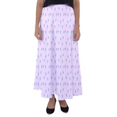 Lavender Floral  Flared Maxi Skirt by 1dsignmovesu