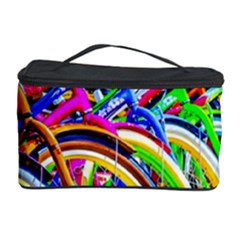 Colorful Bicycles In A Row Cosmetic Storage Case by FunnyCow