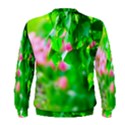 Green Birch Leaves, Pink Flowers Men s Sweatshirt View2