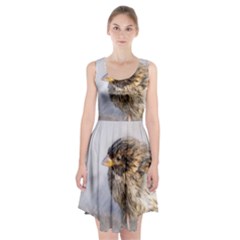 Funny Wet Sparrow Bird Racerback Midi Dress by FunnyCow