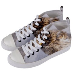 Funny Wet Sparrow Bird Women s Mid-top Canvas Sneakers by FunnyCow