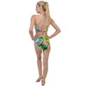 Crab Apple Flowers Plunging Cut Out Swimsuit View2