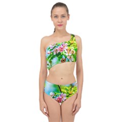 Crab Apple Flowers Spliced Up Two Piece Swimsuit