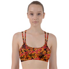 Orange, Yellow Cotoneaster Leaves In Autumn Line Them Up Sports Bra by FunnyCow