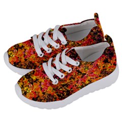 Orange, Yellow Cotoneaster Leaves In Autumn Kids  Lightweight Sports Shoes by FunnyCow