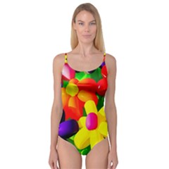 Toy Balloon Flowers Camisole Leotard  by FunnyCow