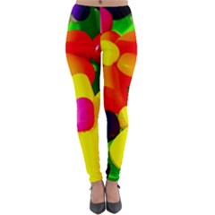 Toy Balloon Flowers Lightweight Velour Leggings by FunnyCow