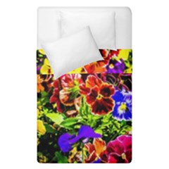 Viola Tricolor Flowers Duvet Cover Double Side (single Size) by FunnyCow