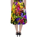 Viola Tricolor Flowers Folding Skater Skirt View2