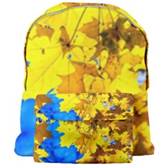 Yellow Maple Leaves Giant Full Print Backpack by FunnyCow