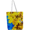 Yellow Maple Leaves Full Print Rope Handle Tote (Large) View2