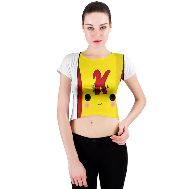 Kawaii cute Tennants Lager Can Crew Neck Crop Top