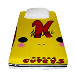 Kawaii Cute Tennants Lager Can Fitted Sheet (single Size) by CuteKawaii1982