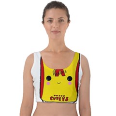 Kawaii Cute Tennants Lager Can Velvet Crop Top