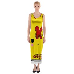 Kawaii Cute Tennants Lager Can Fitted Maxi Dress by CuteKawaii1982