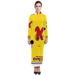 Kawaii Cute Tennants Lager Can Turtleneck Maxi Dress