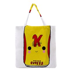 Kawaii Cute Tennants Lager Can Grocery Tote Bag by CuteKawaii1982