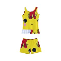 Kawaii Cute Tennants Lager Can Kid s Boyleg Swimsuit