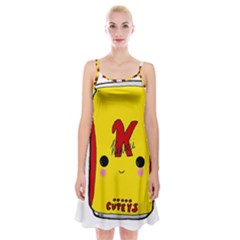 Kawaii Cute Tennants Lager Can Spaghetti Strap Velvet Dress by CuteKawaii1982