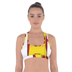 Kawaii Cute Tennants Lager Can Cross Back Sports Bra by CuteKawaii1982