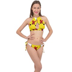 Kawaii Cute Tennants Lager Can Cross Front Halter Bikini Set by CuteKawaii1982