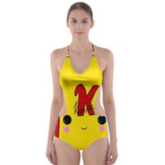 Kawaii Cute Tennants Lager Can Cut-out One Piece Swimsuit by CuteKawaii1982