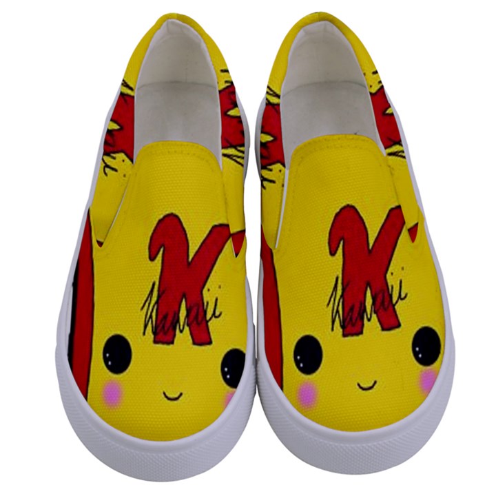 Kawaii cute Tennants Lager Can Kids  Canvas Slip Ons