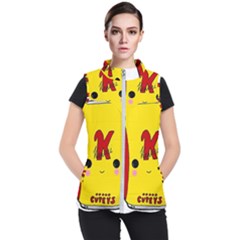 Kawaii Cute Tennants Lager Can Women s Puffer Vest