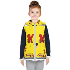 Kawaii Cute Tennants Lager Can Kid s Hooded Puffer Vest by CuteKawaii1982