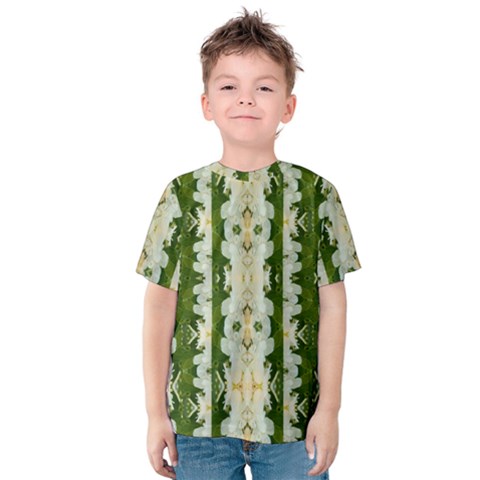 Fantasy Jasmine Paradise Bloom Kids  Cotton Tee by pepitasart